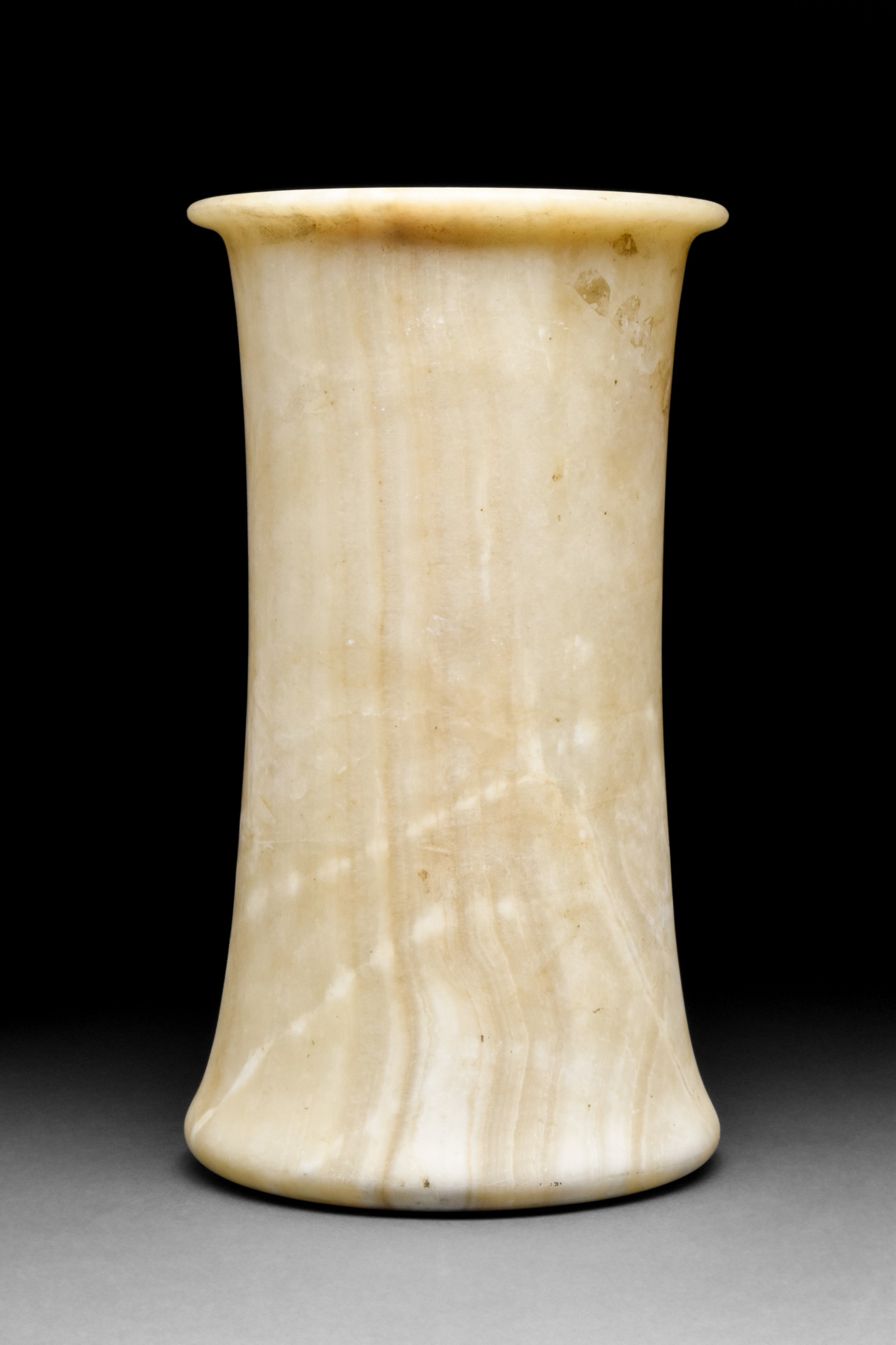 AN EGYPTIAN ALABASTER JAR