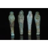 AN ANCIENT EGYPTIAN FAIENCE SHABTI GROUP