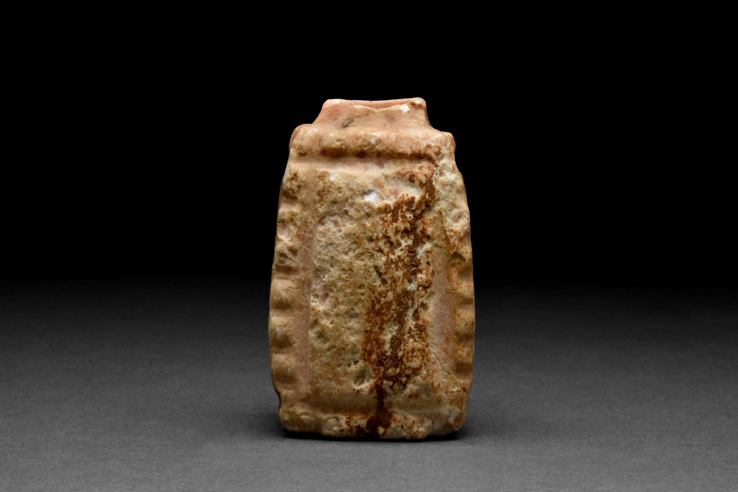 WESTERN ASIATIC ALABASTER COSMETIC CONTAINER - Image 3 of 4