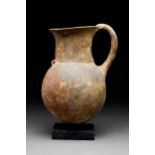 CYPRIOT MIDDLE BRONZE AGE POTTERY JUG OR TANKARD - WITH REPORT