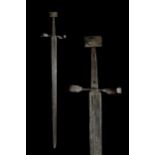 LATE MEDIEVAL IRON SWORD