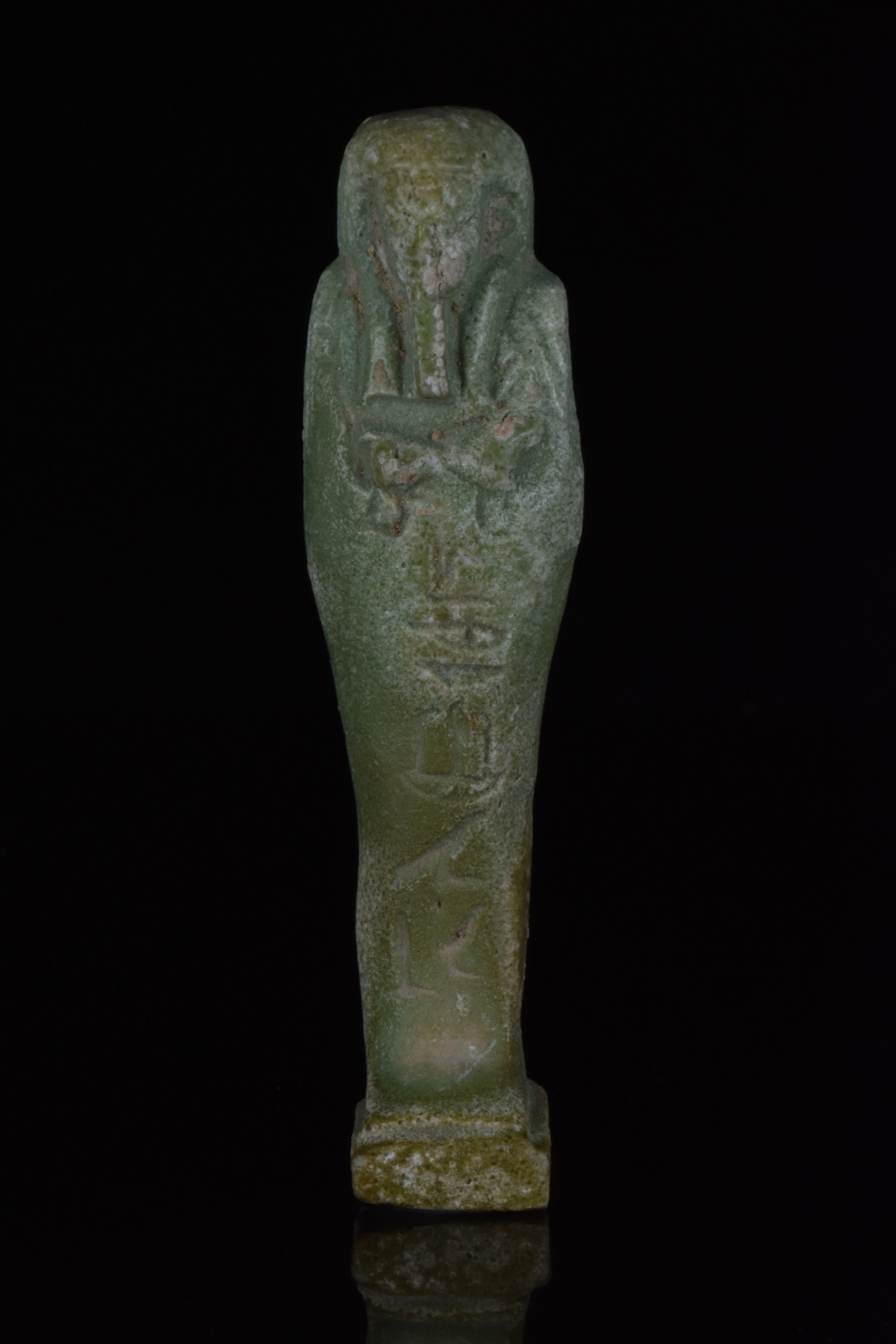 EGYPTIAN FAIENCE SHABTI FOR HOR UDJA