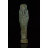 EGYPTIAN FAIENCE SHABTI FOR HOR UDJA