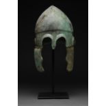 ANCIENT GREEK BRONZE CHACIDIAN HELMET - WITH REPORT