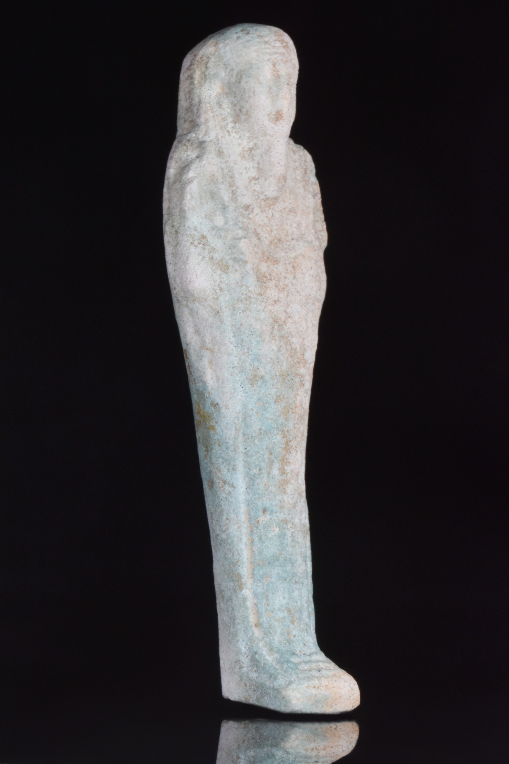 ANCIENT EGYPTIAN BLUE GLAZED SHABTI - Image 2 of 6