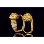 GREEK HELLENISTIC GOLD PAIR OF EARRINGS