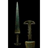 WESTERN ASIATIC BRONZE DAGGER