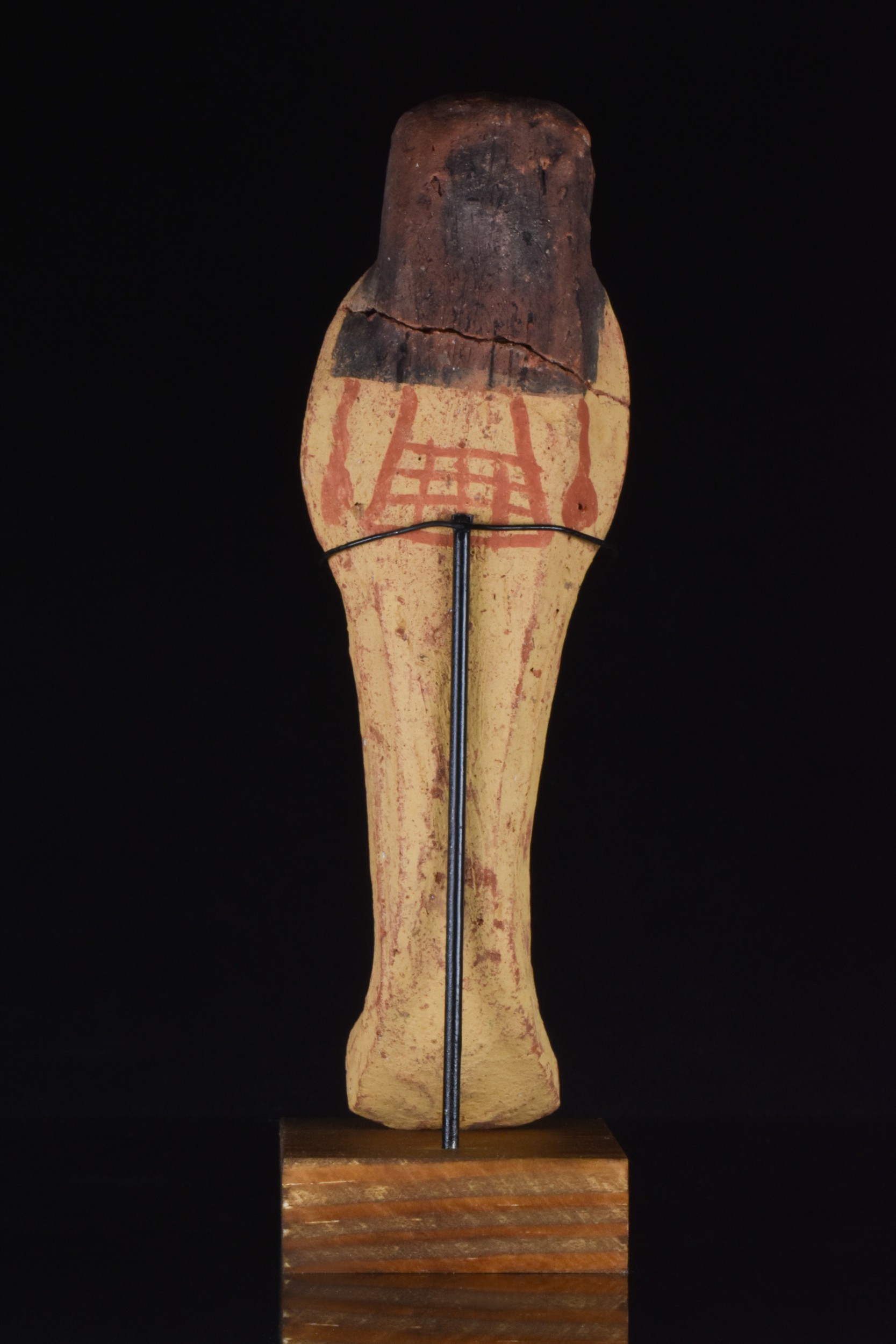 EGYPTIAN TERRACOTTA PAINTED SHABTI - WITH REPORT - Image 3 of 5