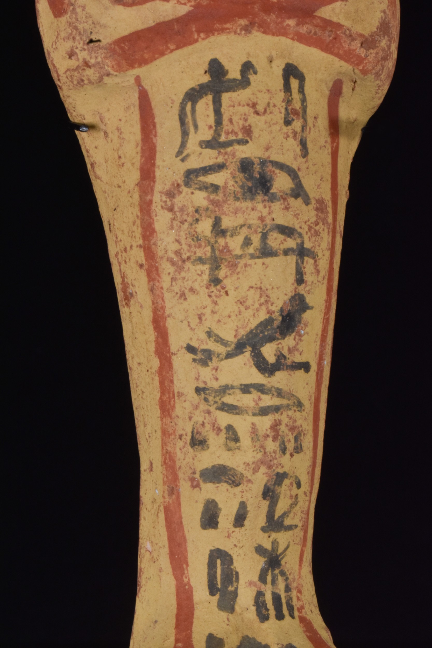 EGYPTIAN TERRACOTTA PAINTED SHABTI - WITH REPORT - Image 4 of 5