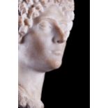 ROMAN MARBLE PORTRAIT OF A FLAVIAN WOMAN