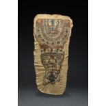 EGYPTIAN CARTONNAGE MUMMY PANEL - WITH REPORT