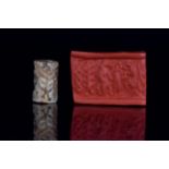 WESTERN ASIATIC MARBLE CYLINDER SEAL