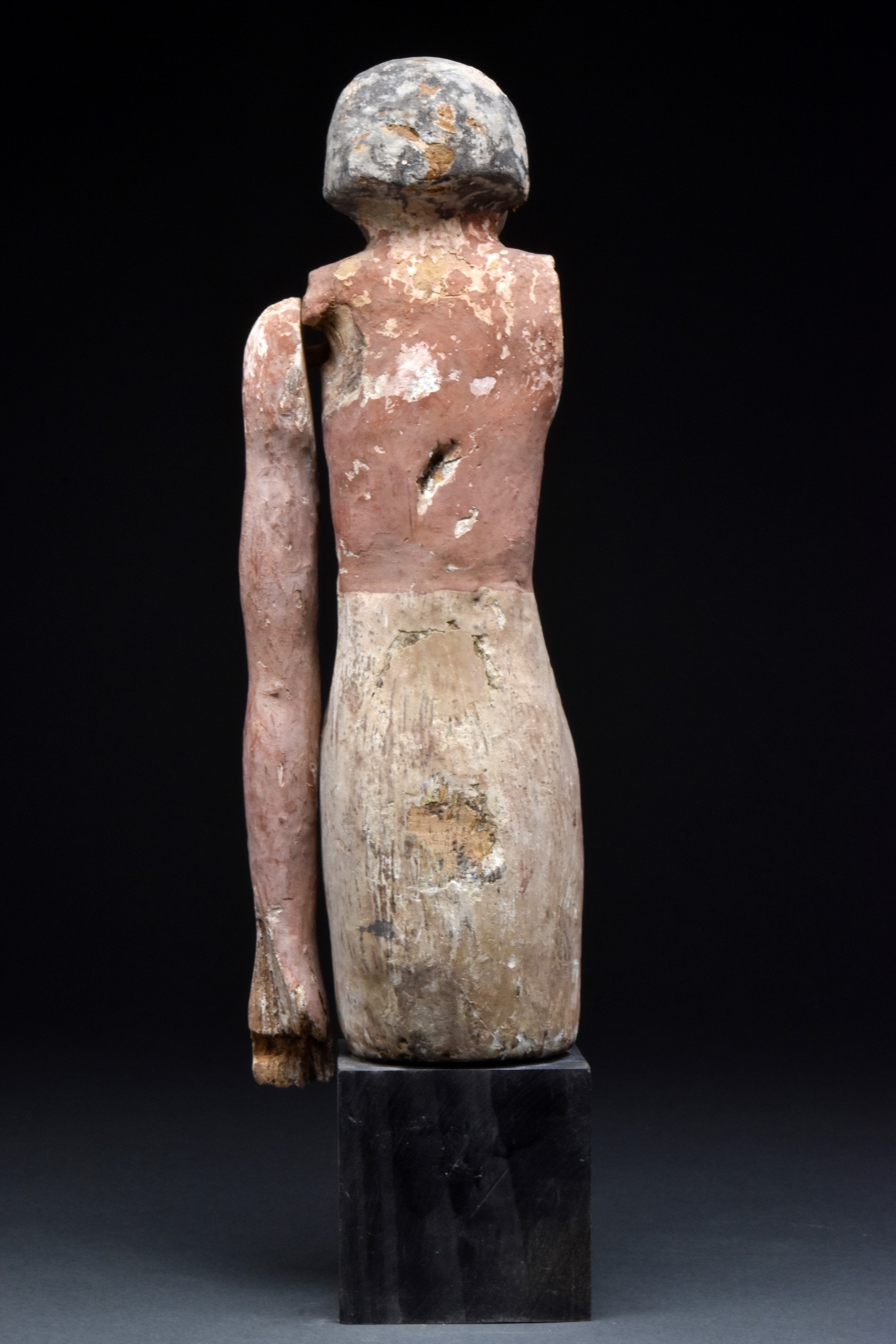 EGYPTIAN WOODEN CEDAR BOATMAN FIGURE - WITH REPORT - Image 3 of 5