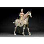 CHINESE TANG DYNASTY TERRACOTTA SOGDIAN RIDER- TL TESTED - WITH REPORT