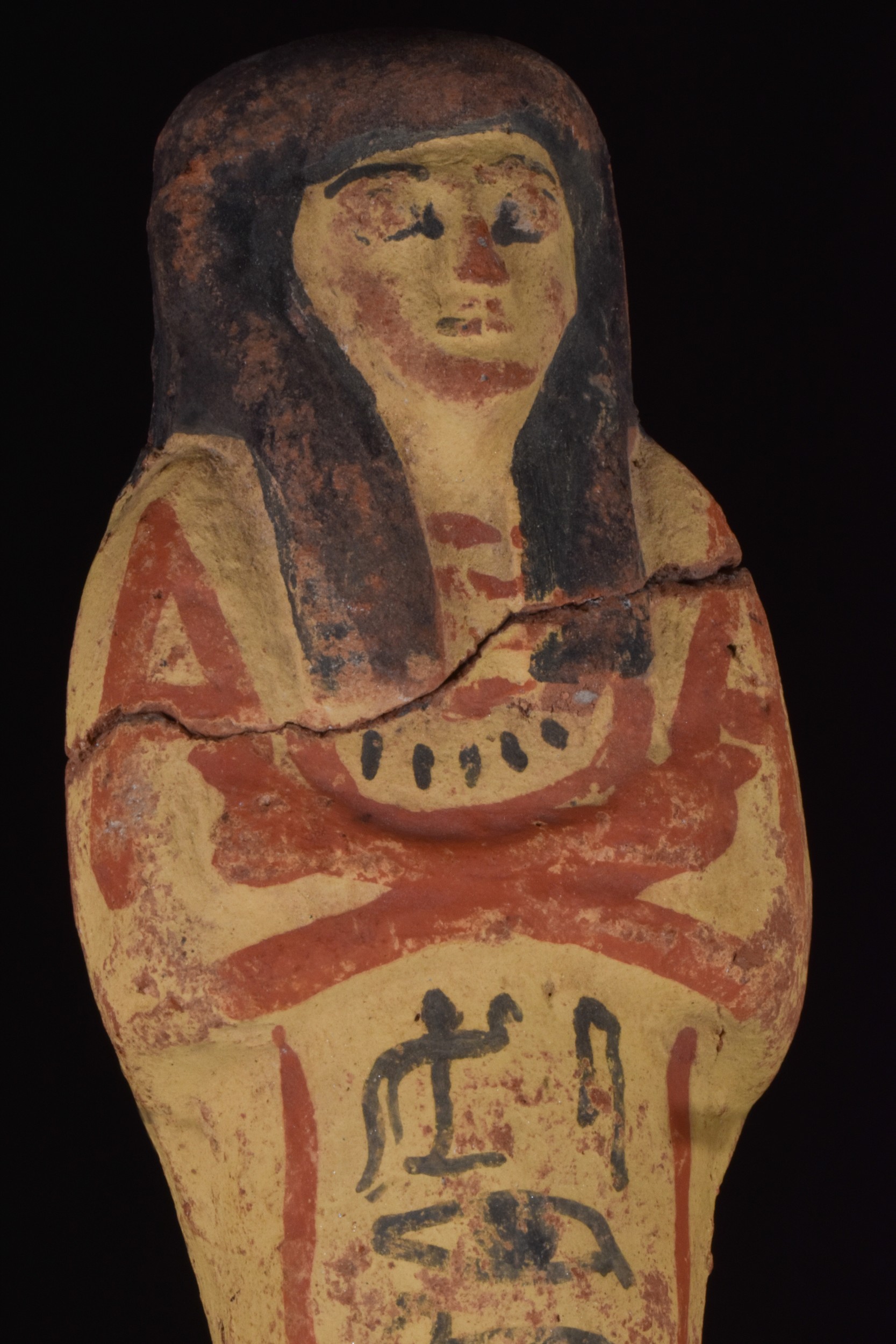 EGYPTIAN TERRACOTTA PAINTED SHABTI - WITH REPORT - Image 5 of 5