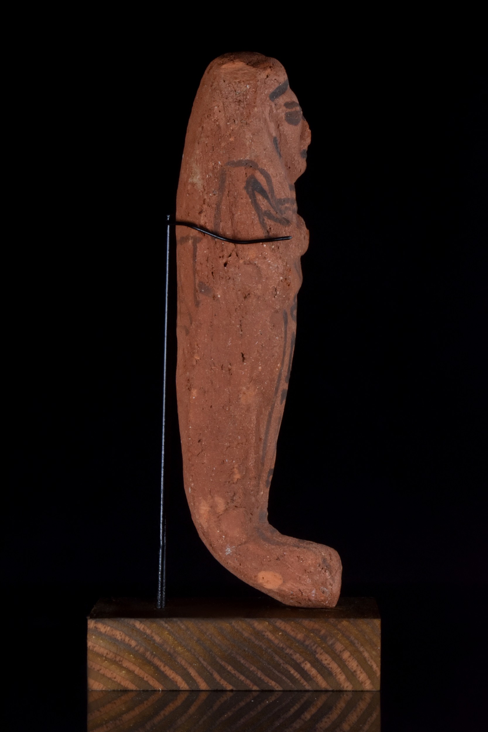 ANCIENT EGYPTIAN TERRACOTTA PAINTED SHABTI FOR DJED-KHIU - WITH REPORT - Image 2 of 4