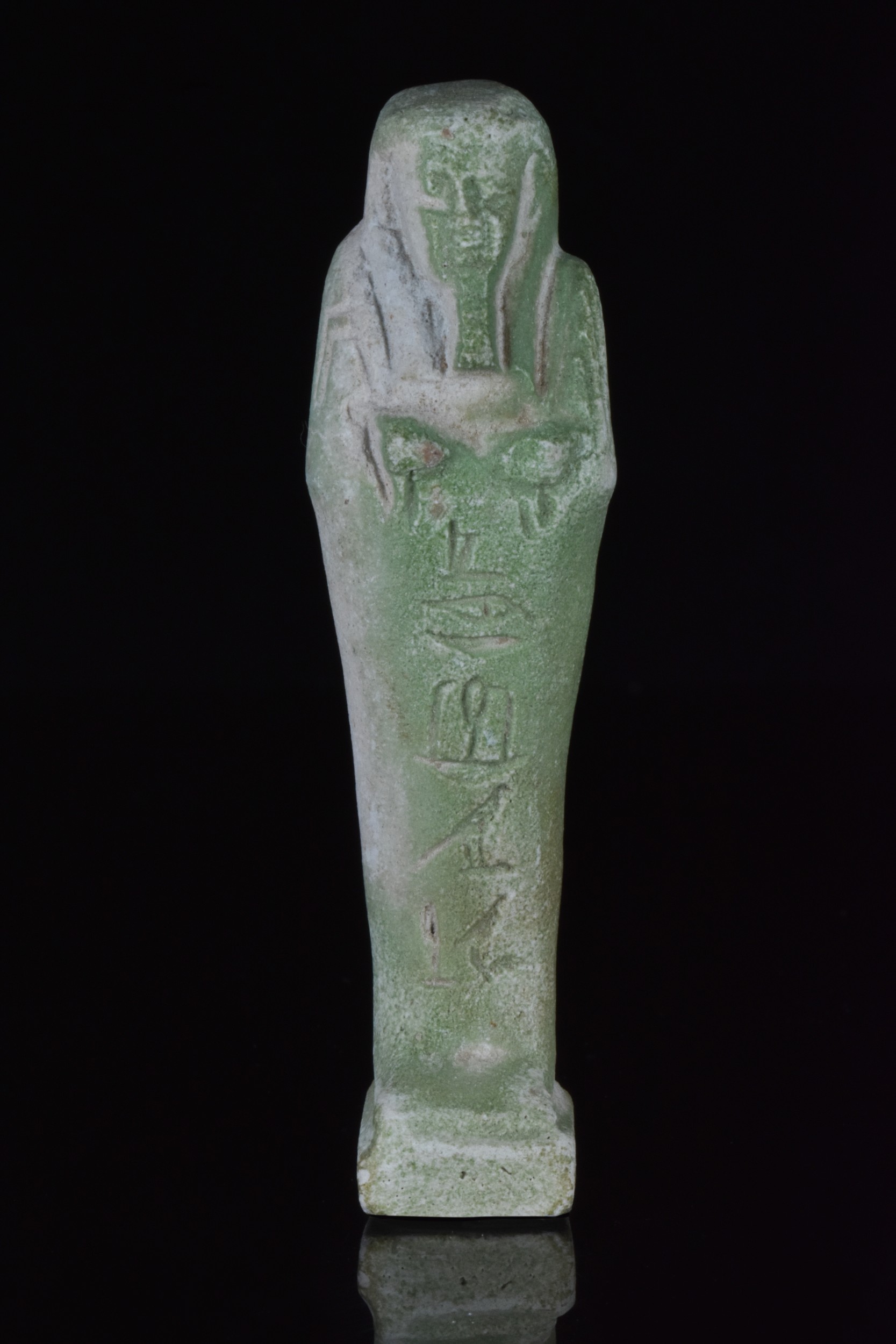 EGYPTIAN FAIENCE SHABTI FOR HOR UDJA