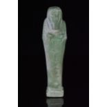 EGYPTIAN FAIENCE SHABTI FOR HOR UDJA