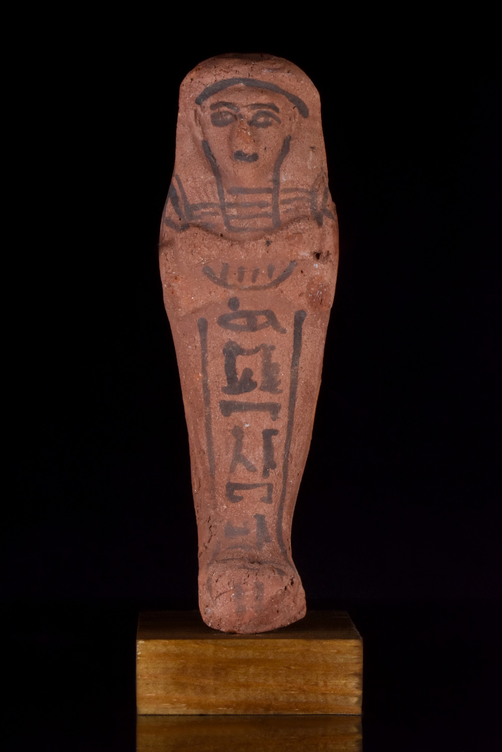 ANCIENT EGYPTIAN TERRACOTTA PAINTED SHABTI FOR DJED-KHIU - WITH REPORT