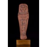 ANCIENT EGYPTIAN TERRACOTTA PAINTED SHABTI FOR DJED-KHIU - WITH REPORT