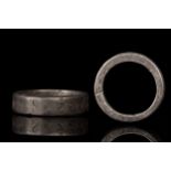 ROMAN LEGIONARY SILVER BAND WITH S PATTERN