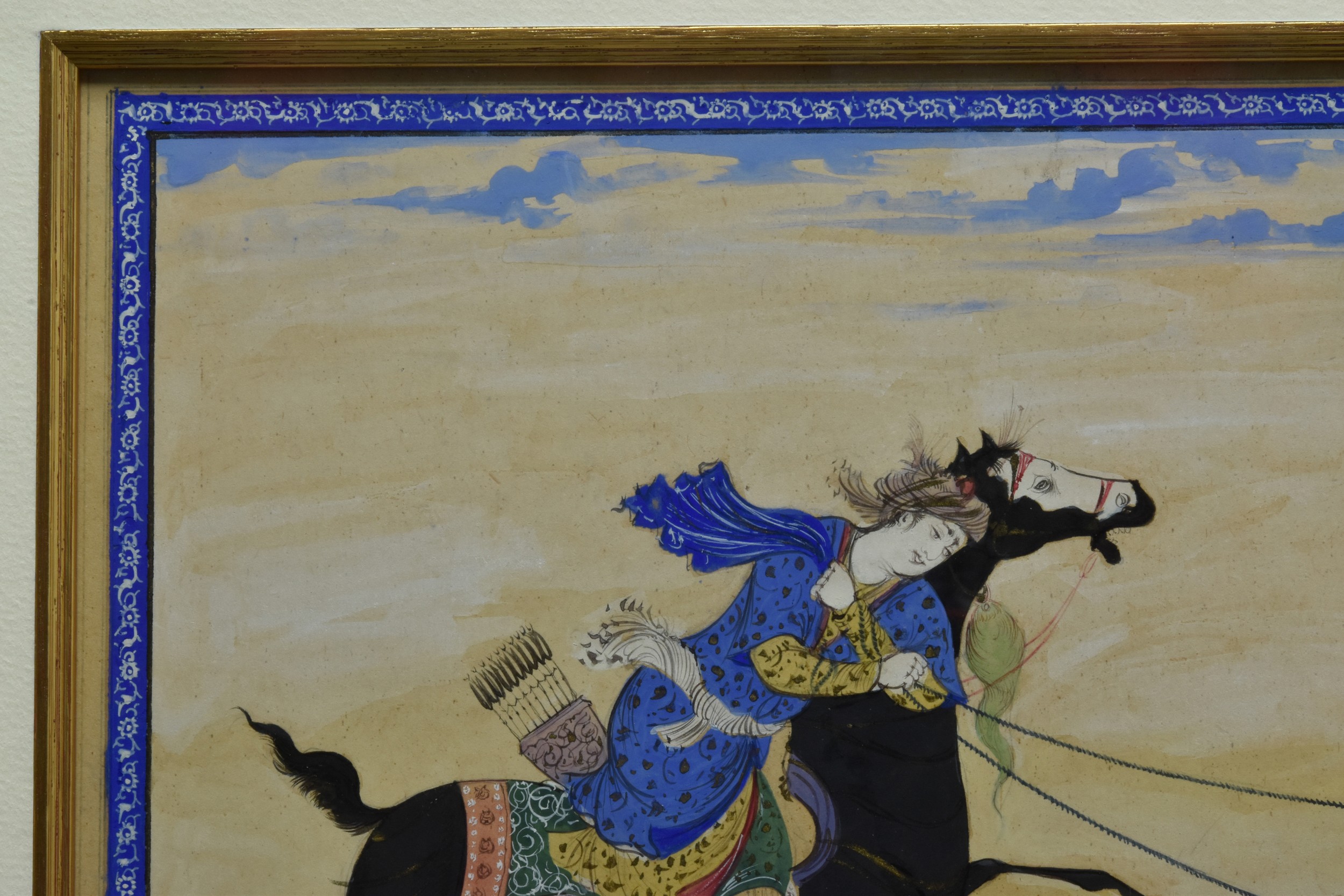 OTTOMAN SCENE FROM THE SHAHNAMEH OR BOOK OF KINGS - Image 3 of 6
