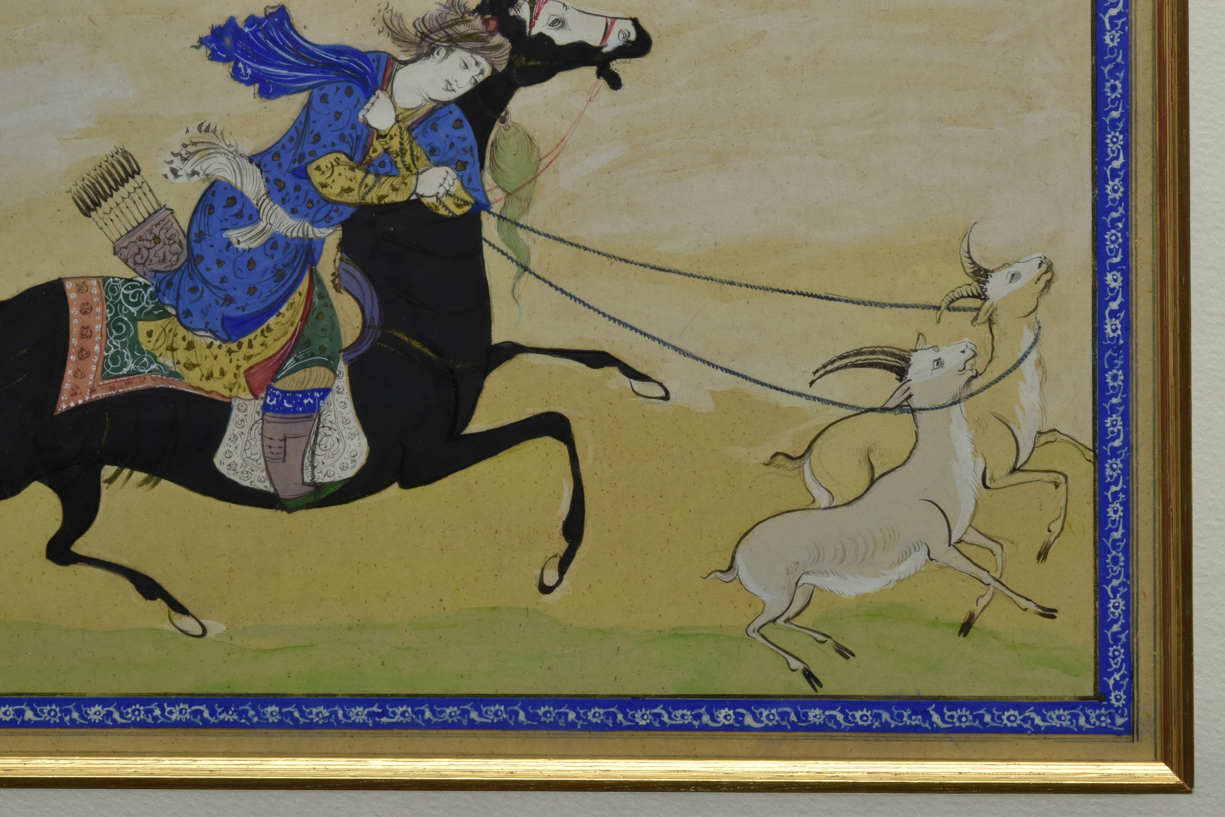 OTTOMAN SCENE FROM THE SHAHNAMEH OR BOOK OF KINGS - Image 4 of 6