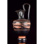 GREEK POTTERY XENON WARE TREFOIL OINOCHOE