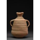 NUBIAN TERRACOTTA RIBBED AMPHORA