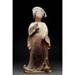 CHINESE TANG DYNASTY TERRACOTTA FAT LADY - TL TESTED