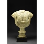 OVER LIFE SIZE ROMAN MARBLE FEMALE TORSO