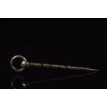 VIKING GOLD INLAID IRON CLOAK PIN