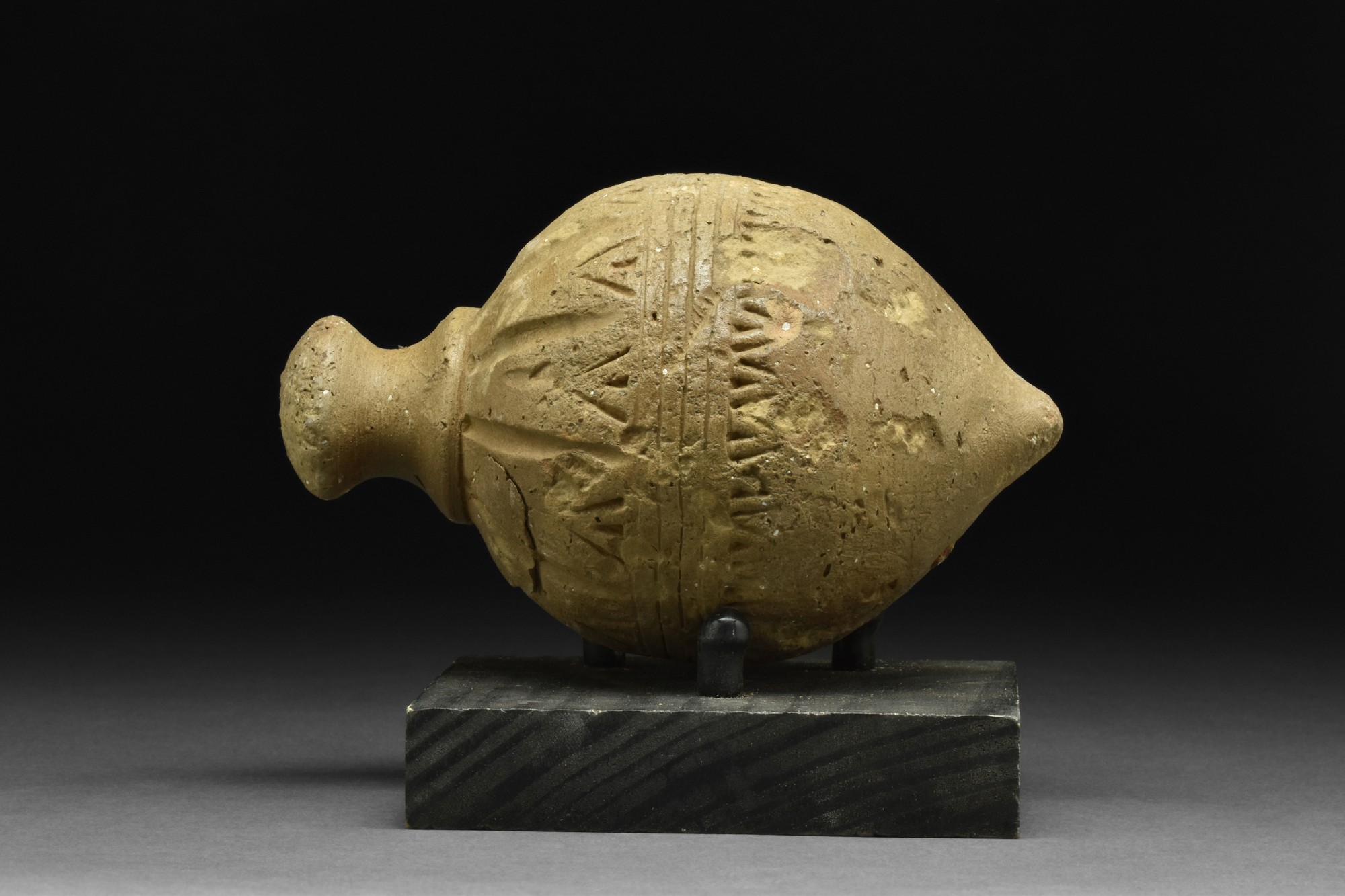 BYZANTINE CERAMIC "GREEK FIRE" HAND GRENADE