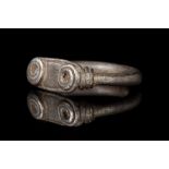 VIKING SILVER COILED RING