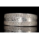 VIKING SILVER BRACELET WITH PUNCHED DECORATION