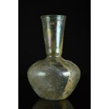 ROMAN LARGE YELLOW-GREEN GLASS VESSEL WITH SWIRL PATTERN