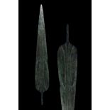 LONG ANCIENT BRONZE ""TROJAN"" SPEAR