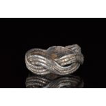 VIKING SILVER INTERLACED RING