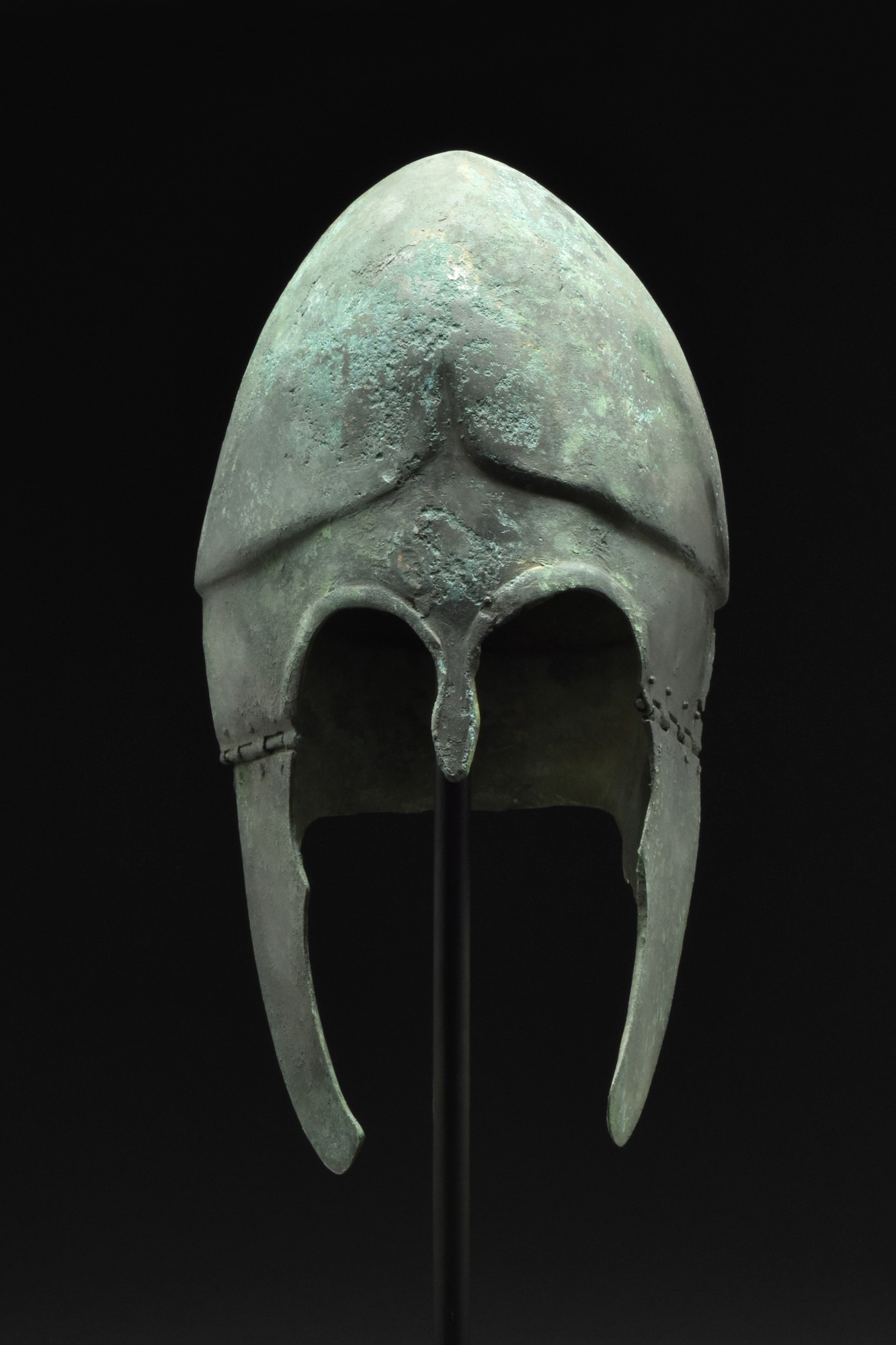 GREEK CHALCIDIAN BRONZE HELMET