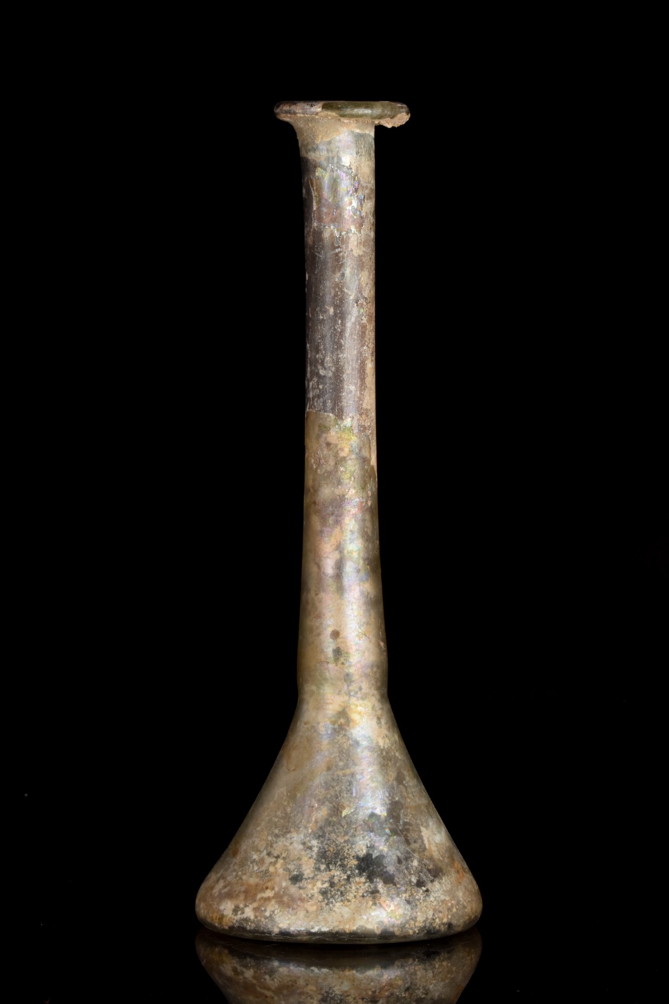 ROMAN GLASS CANDLESTICK UNGUENTARIUM