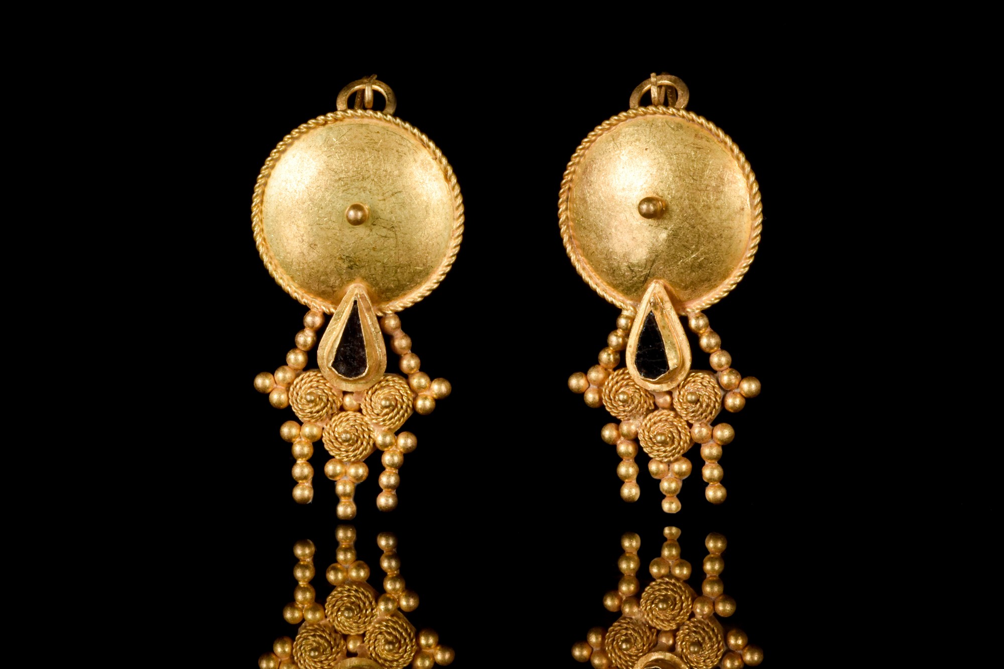 ROMAN GOLD FILIGREE EARRINGS