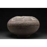 INDUS VALLEY TERRACOTTA VESSEL WITH IBEX - TL TESTED