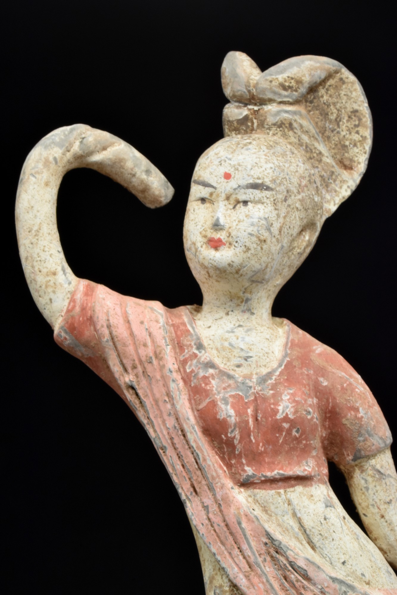 CHINESE TANG DYNASTY TERRACOTTA FEMALE DANCER - TL TESTED - Bild 4 aus 5