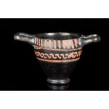 GREEK POTTERY XENON WARE SKYPHOS