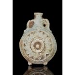 EGYPTIAN FAIENCE NEW YEAR'S FLASK