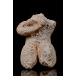 TELL HALAF TERRACOTTA FEMALE FERTILITY IDOL