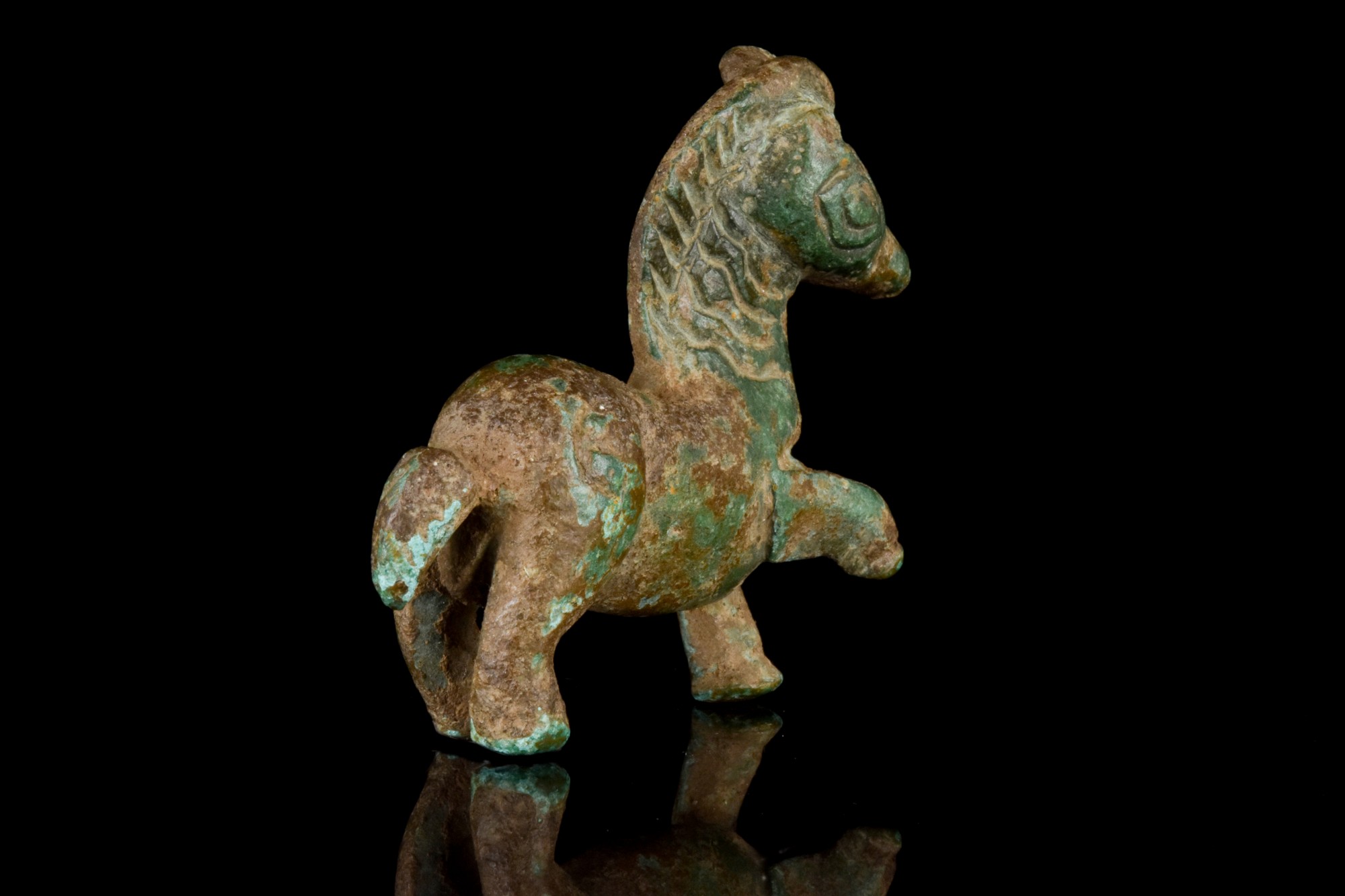 BRITISH CELTIC LARGE BRONZE HORSE FIGURINE - Bild 3 aus 5