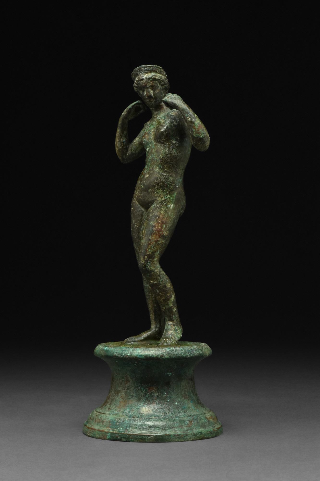 LARGE ROMAN BRONZE VENUS STATUE - Bild 2 aus 7