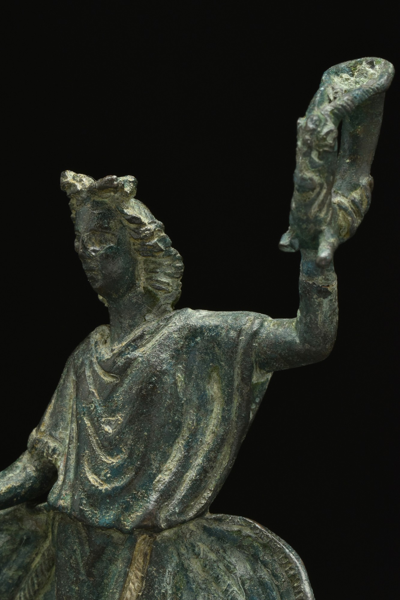 LARGE ROMAN BRONZE FIGURE OF LAR - Bild 6 aus 7