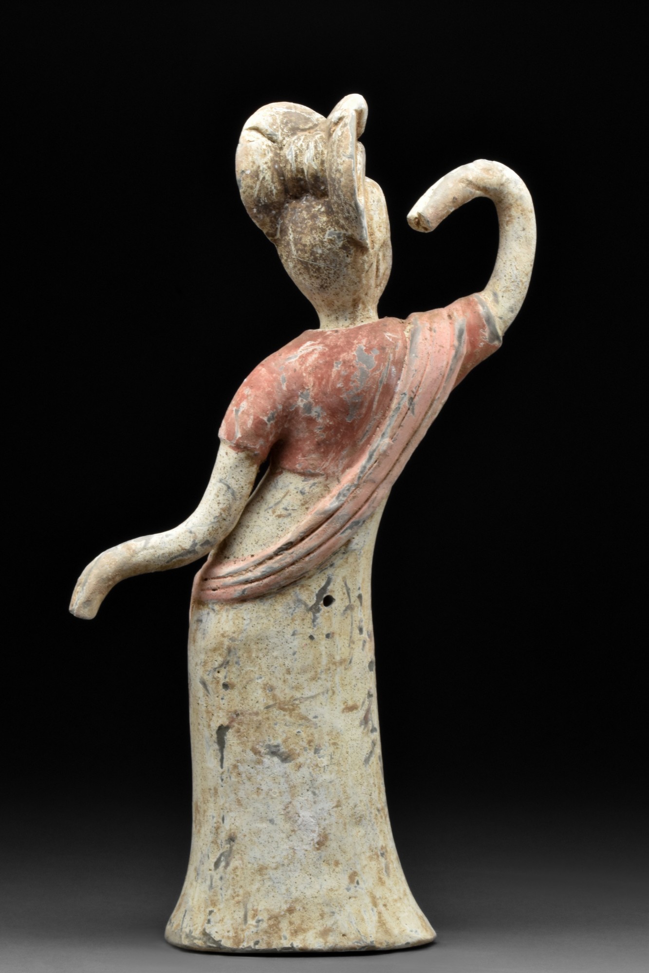 CHINESE TANG DYNASTY TERRACOTTA FEMALE DANCER - TL TESTED - Bild 3 aus 5